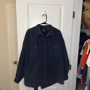 Men's Navy Arrow Workwear Button Up Jacket Size: XXL